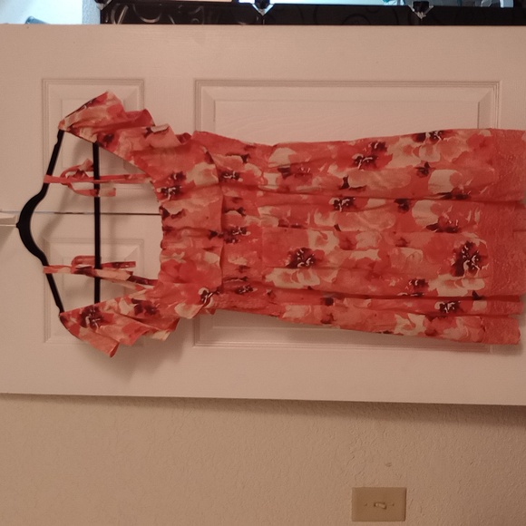 TORRID swim Mini ruffle lace trim coverup dress - Picture 3 of 6